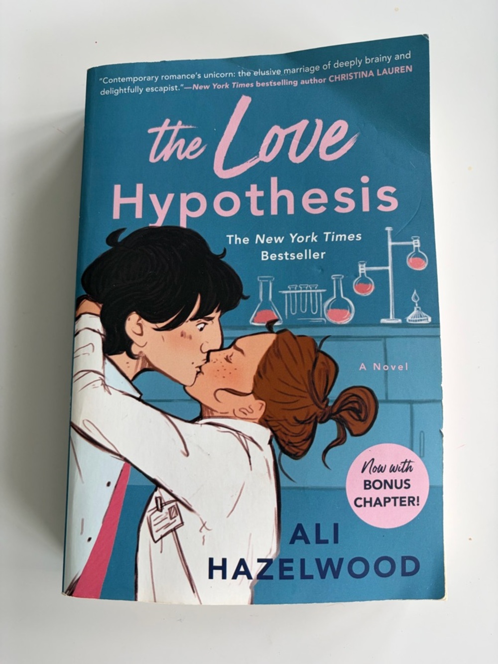The Love Hypothesis by Ali Hazelwood - Blue & Pink Cover